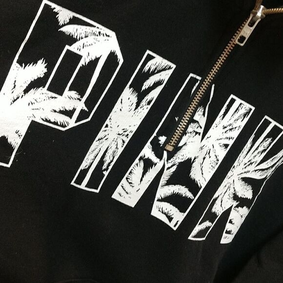 Pink Brand Black and White Sweatshirt - Picture 3 of 4